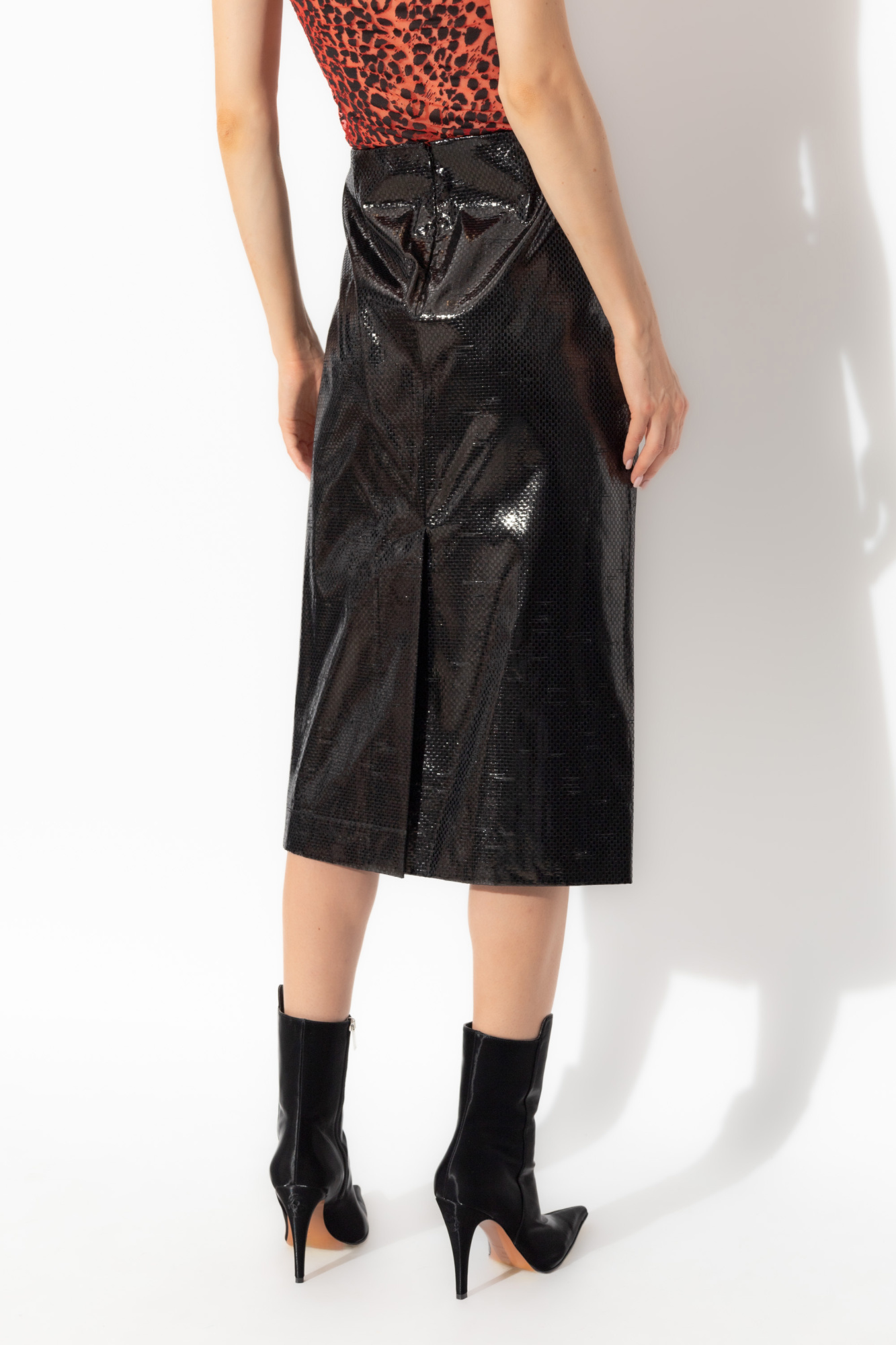 スカート ALEXANDER MCQUEEN Women Skirts 808575QBACW 1000 Black Black Skirt with slit Alexander McQueen - Vitkac AS